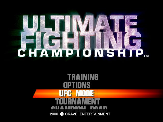 Ultimate Fighting Championship Title Screen
